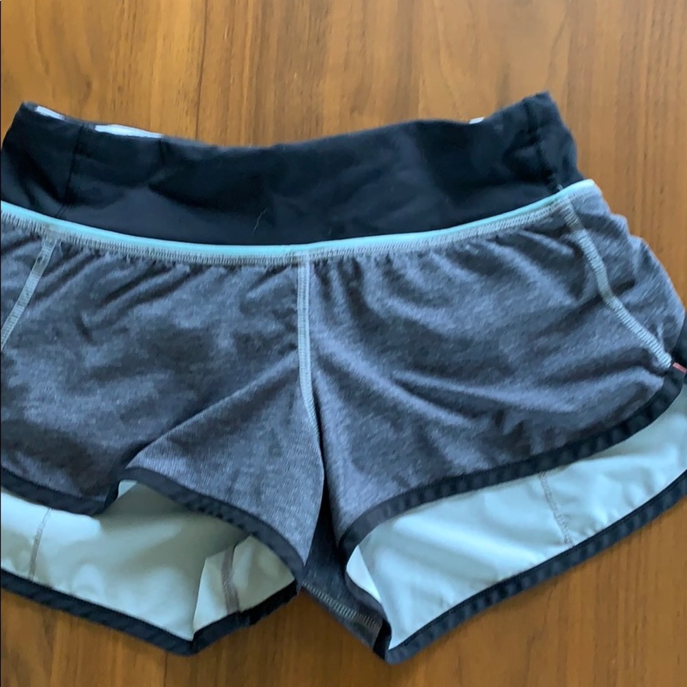 Lululemon speed shorts gray/bulk vgc 2